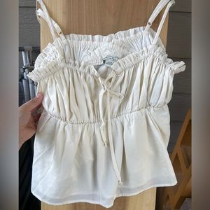 NWT American Eagle Babydoll Ruffle Tank
